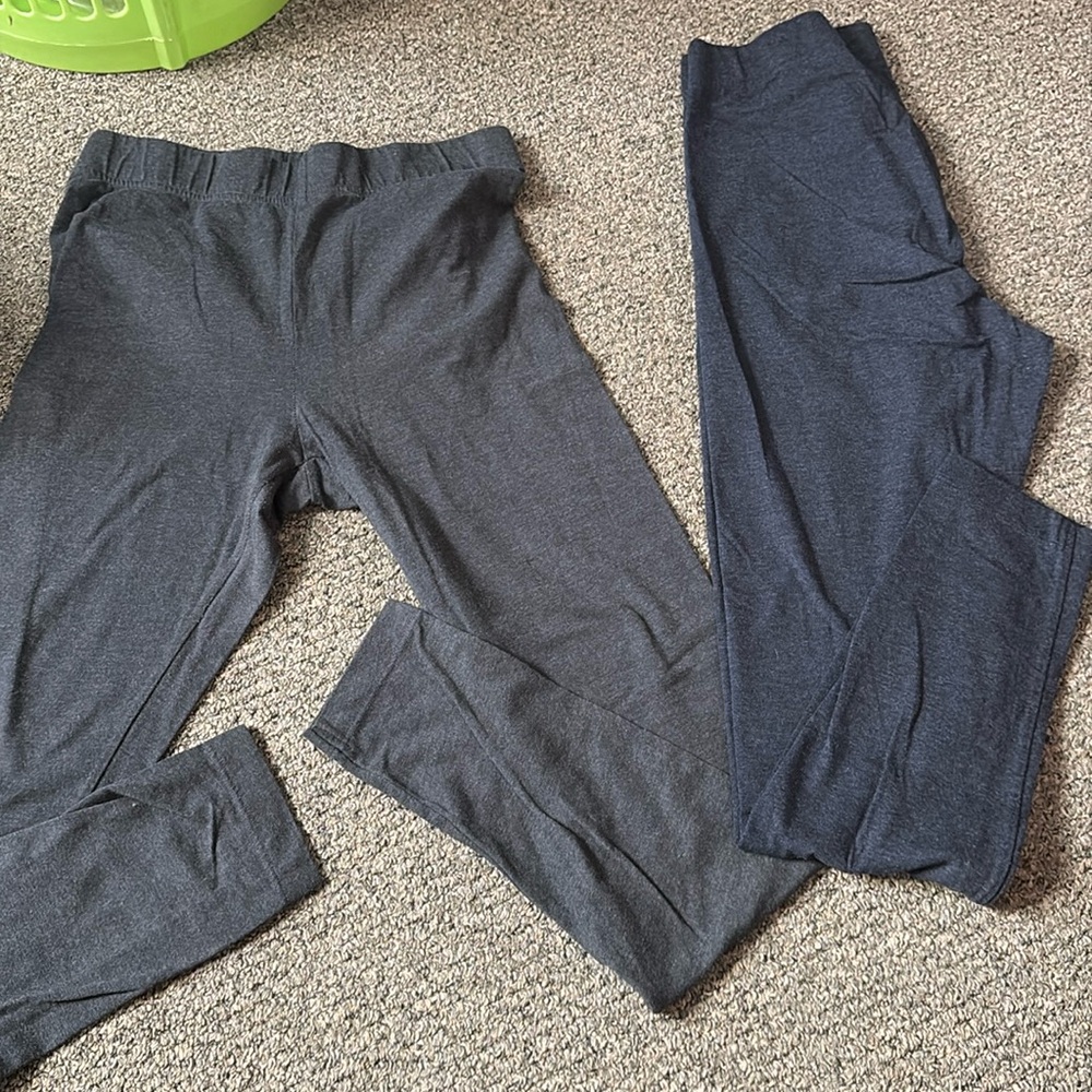 Blue & Gray Old Navy Cotton Leggings